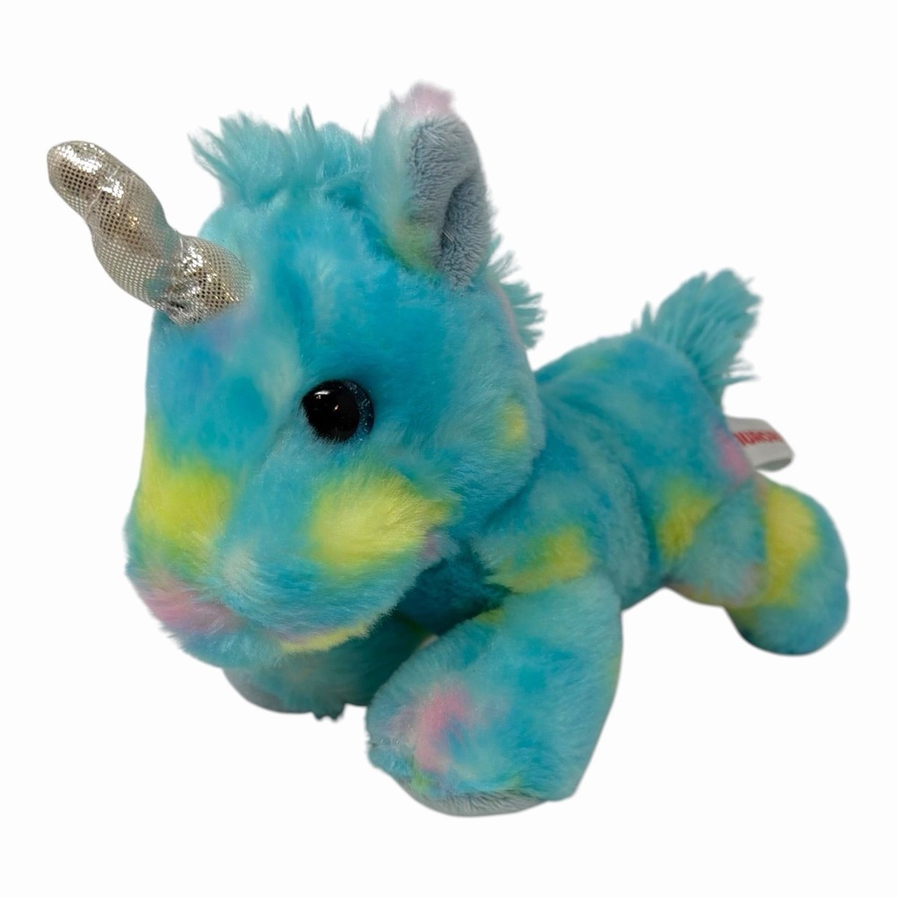 Aurora World 7 inch Blueberry Ripple Unicorn‎ Plush Blue Tie Dye 16701